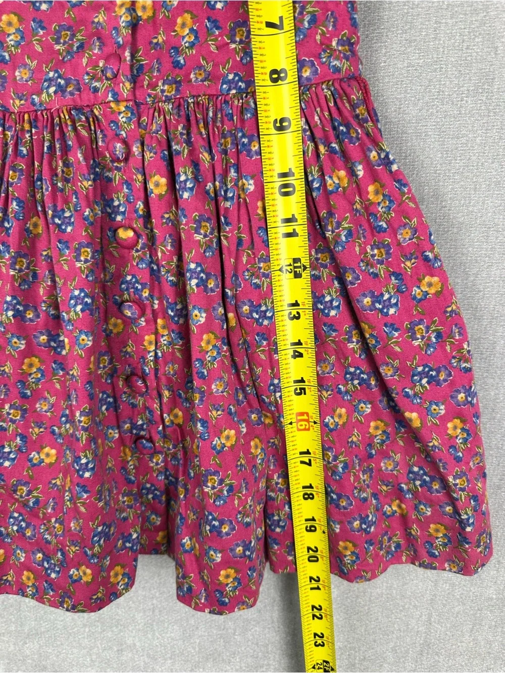 Ralph Lauren Girls Sz 3 Cotton Floral Print Sleeveless A Line Dress Pink  Multi